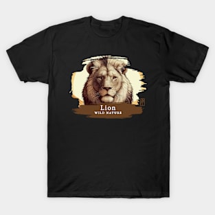 Lion - WILD NATURE - LION -27 T-Shirt